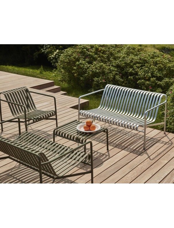 Fauteuil Lounge bas Palissade gris anthracite