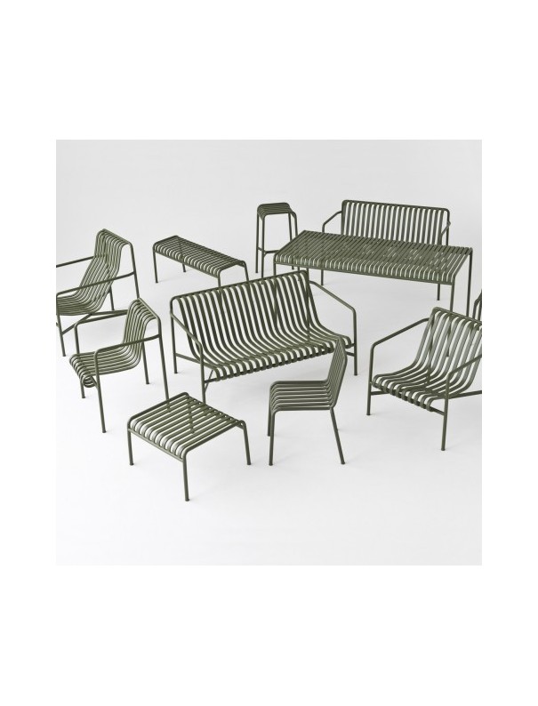 Fauteuil Lounge bas Palissade gris anthracite