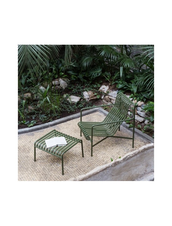 Fauteuil Lounge bas Palissade gris anthracite