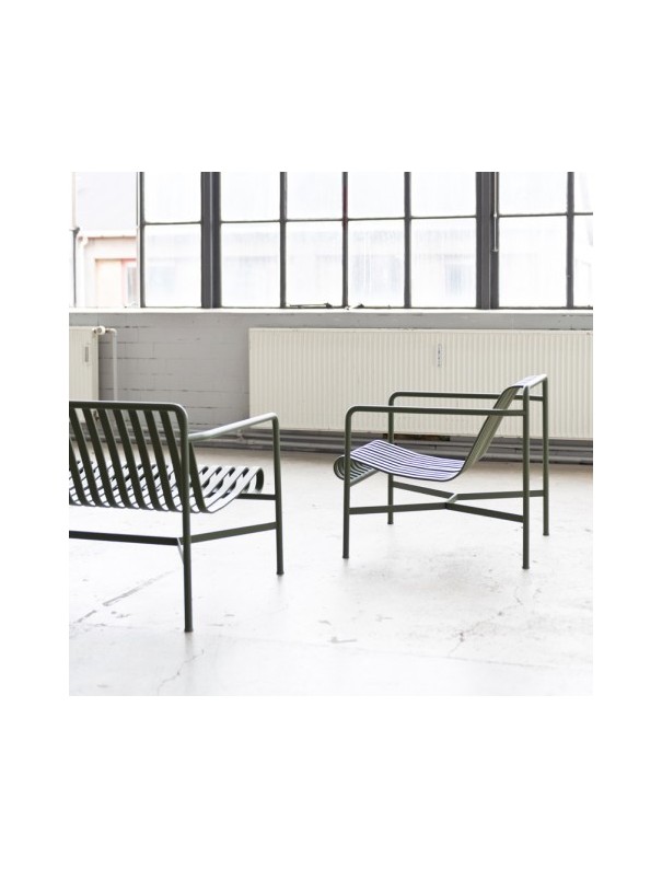 Fauteuil Lounge bas Palissade gris anthracite