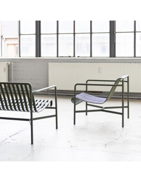 Fauteuil Lounge bas Palissade gris anthracite