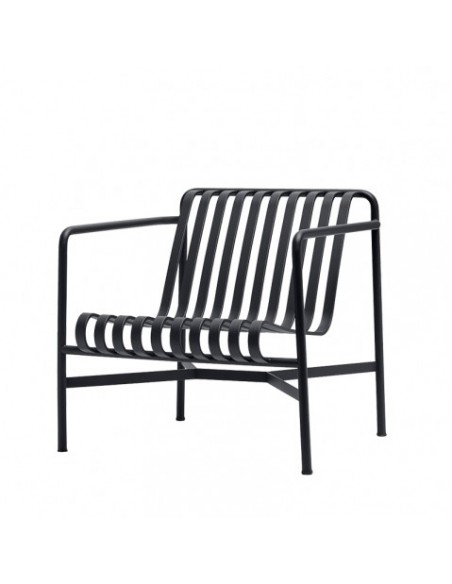 Fauteuil Lounge bas Palissade gris anthracite