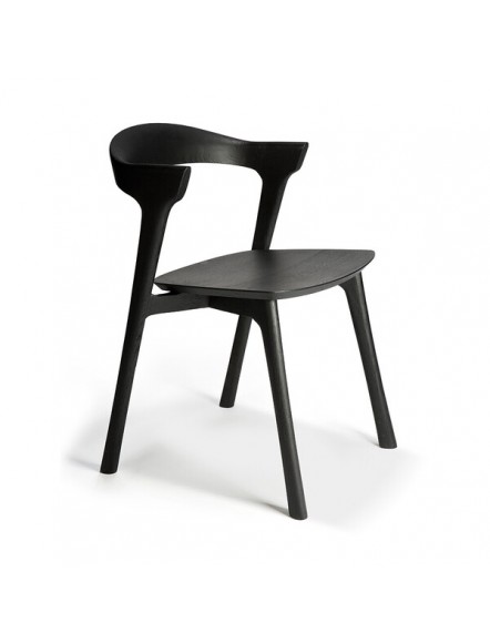 CHAISE BOK EN CHENE NOIR VERNIS