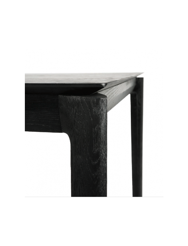 TABLE BOK EN CHENE NOIR VERNI