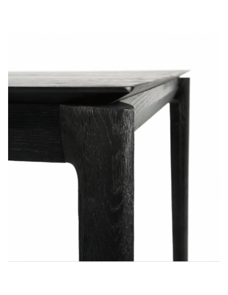 TABLE BOK EN CHENE NOIR VERNI