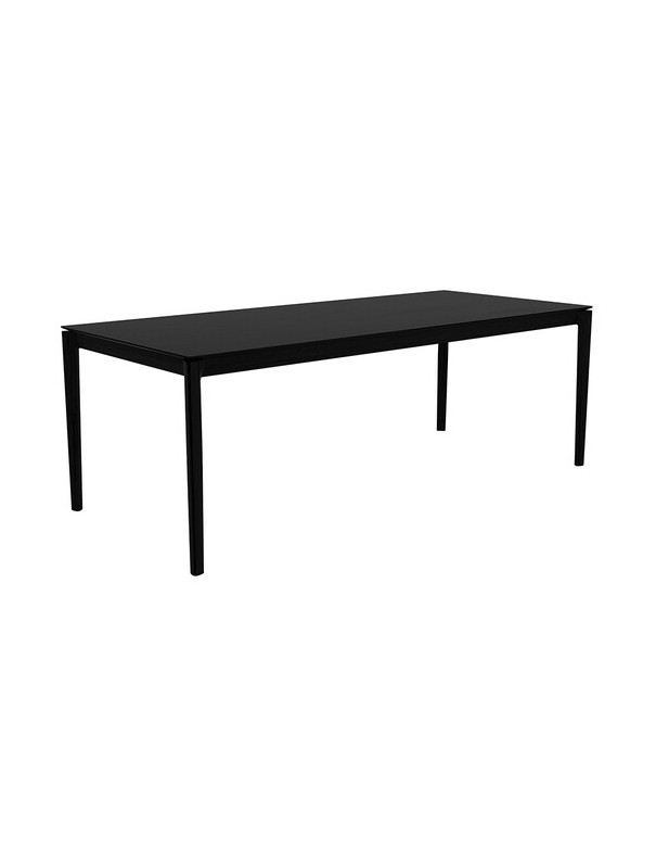 TABLE BOK EN CHENE NOIR VERNI