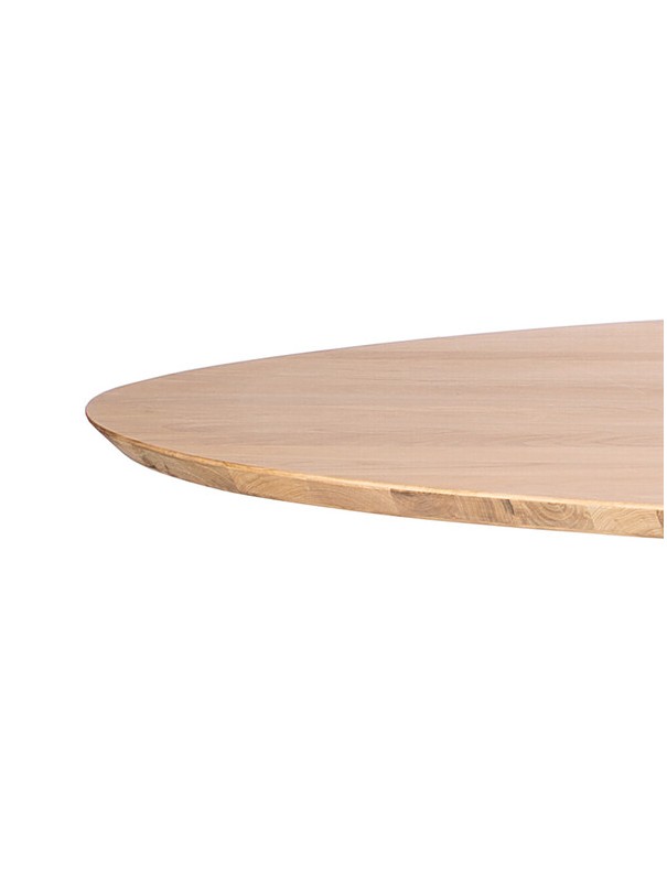 TABLE BASSE MIKADO EN CHENE - OVALE
