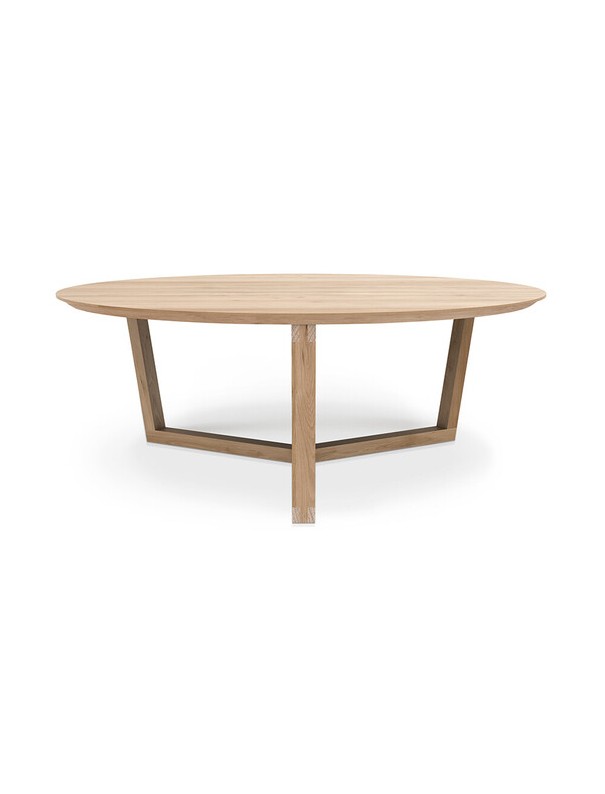 TABLE BASSE TRIPOD EN CHENE VERNI