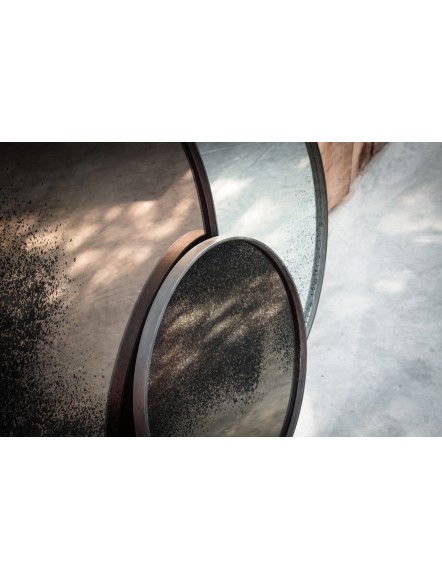 MIROIR MURAL ROND BRONZE L