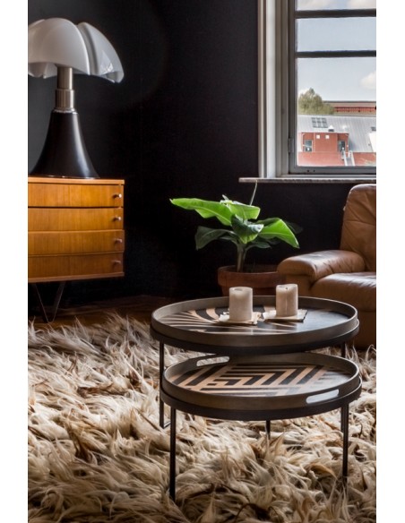 SET DE 2 TABLES BASSES RONDES S/L