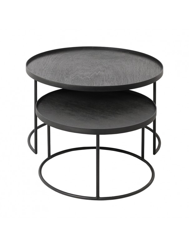 SET DE 2 TABLES BASSES RONDES S/L