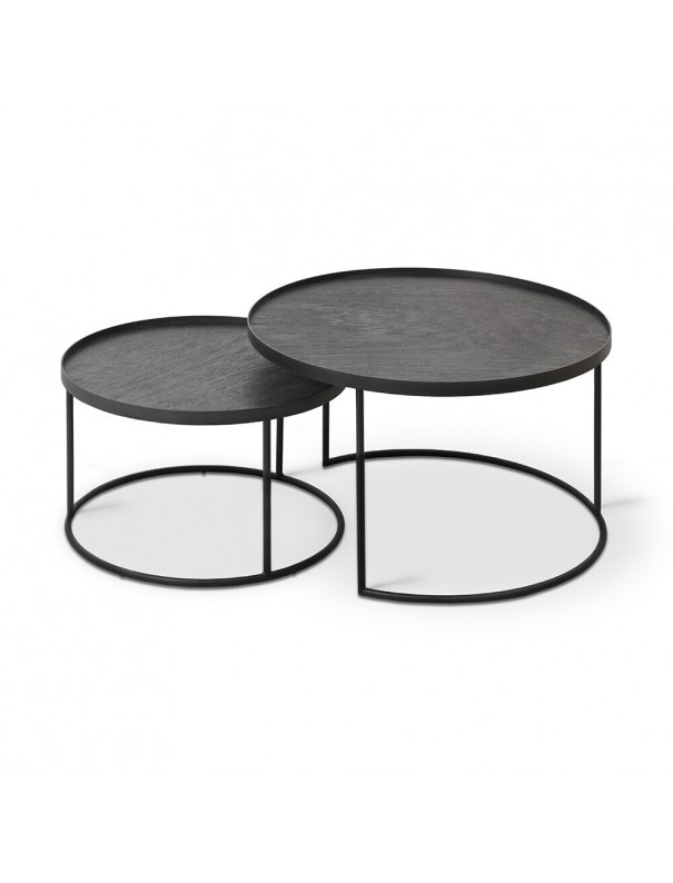 SET DE 2 TABLES BASSES RONDES S/L