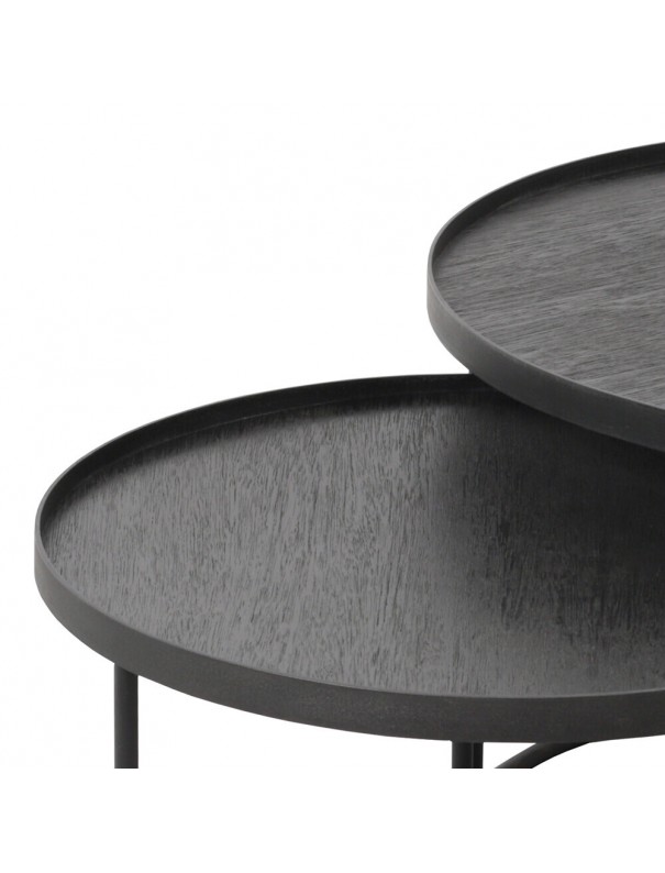SET DE 2 TABLES BASSES RONDES L/XL