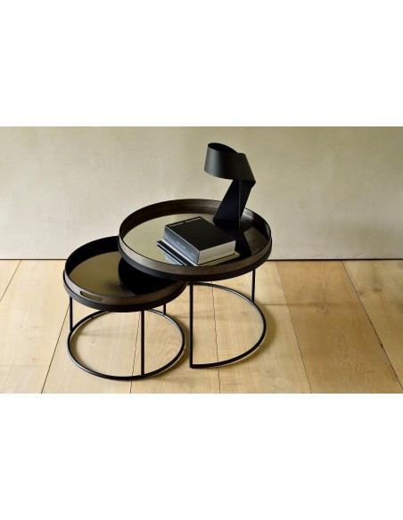 SET DE 2 TABLES BASSES RONDES L/XL