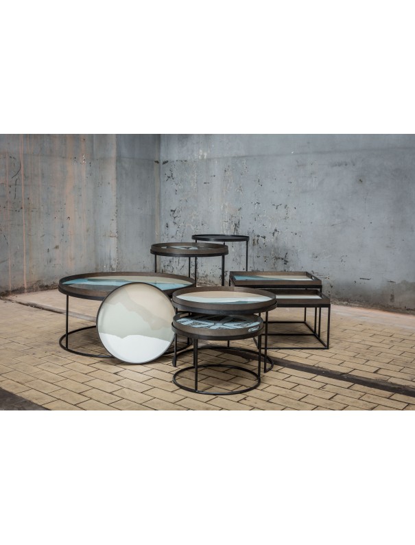 SET DE 2 TABLES BASSES RONDES L/XL