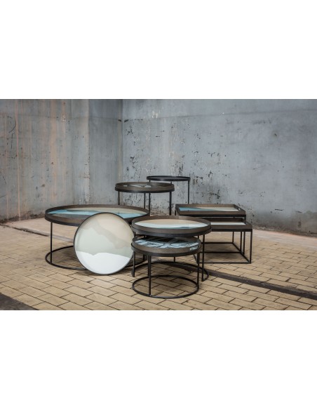 SET DE 2 TABLES BASSES RONDES L/XL
