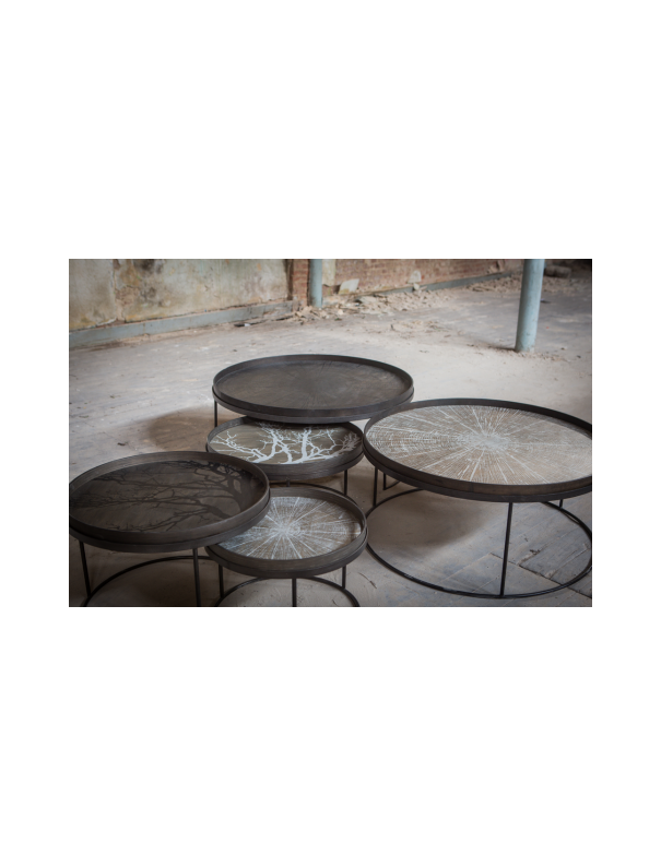 SET DE 2 TABLES BASSES RONDES L/XL