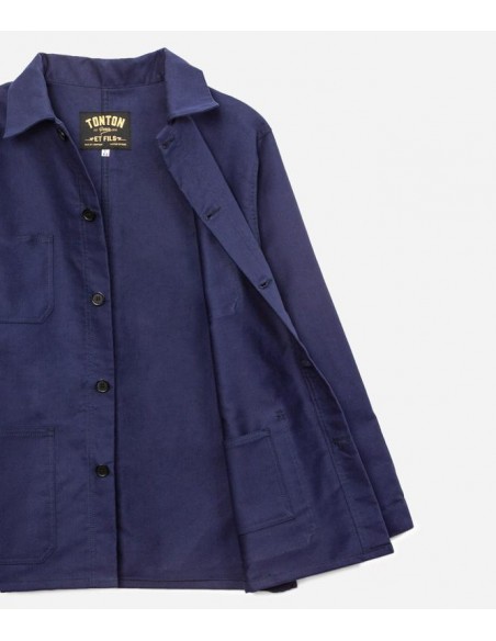 VESTE BESOGNE MOLESKINE MARINE XL