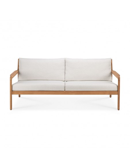 CANAPE JACK OUTDOOR EN TECK OFF WHITE - 2 PLACES