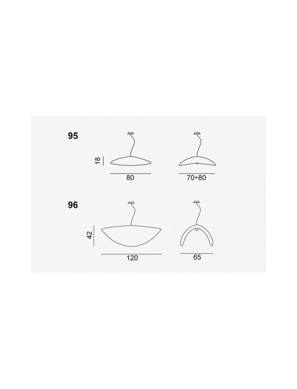 SUSPENSION EN LAITON BRASS 95 diam 80