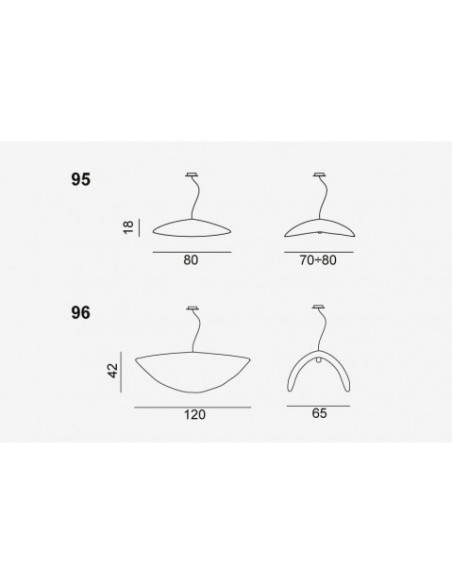 SUSPENSION EN LAITON BRASS 95 diam 80