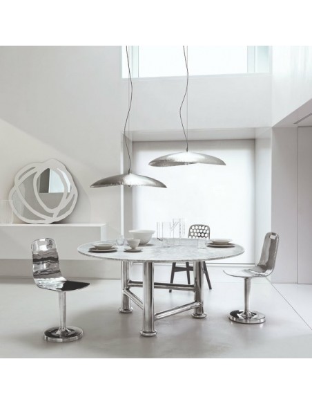 SUSPENSION EN LAITON SILVER 95 diam 80