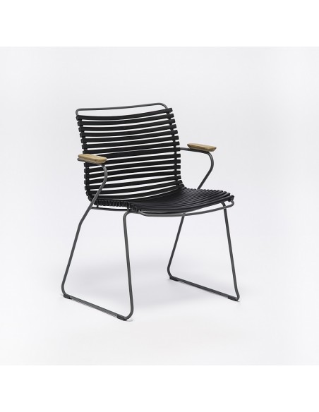 Fauteuil Click lamelles noires
