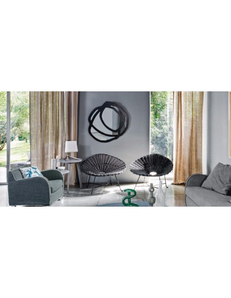 MIROIR SWEET 97 NOIR - DIAM 150 CM