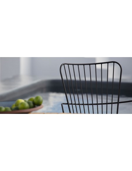 Fauteuil Paon noir