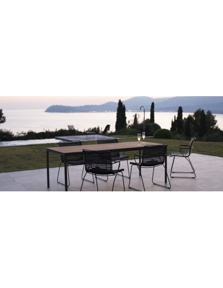 Fauteuil Click lamelles vert olive