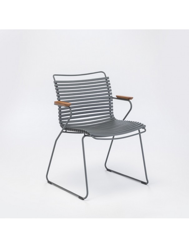 Fauteuil Click lamelles grises