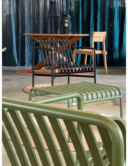 Fauteuil Lounge bas Palissade gris anthracite