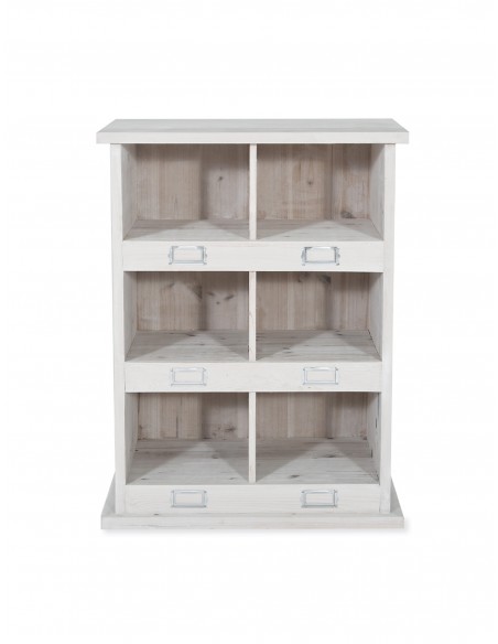 MEUBLE RANGEMENT CHEDWORTH 6 COMPARTIMENTS