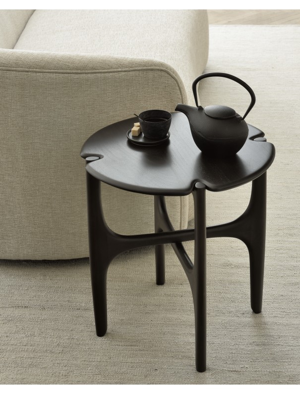 TABLE D'APPOINT PI - Acajou brun foncé