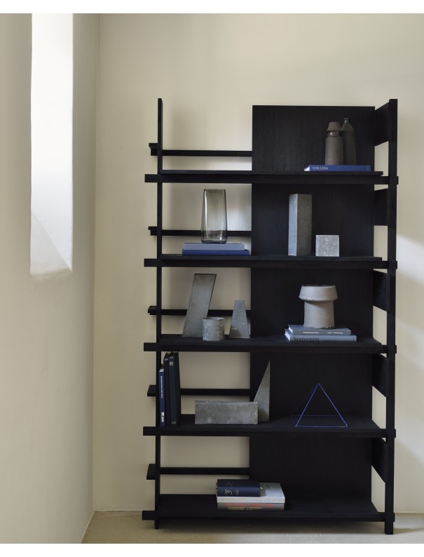 ETAGERE ABSTRACT TECK VERNIS