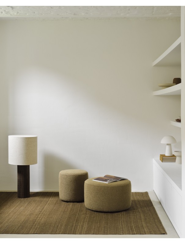 POUF BARROW OFF WHITE - H.35cm