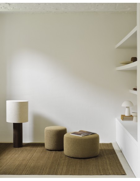 POUF BARROW OFF WHITE - H.35cm