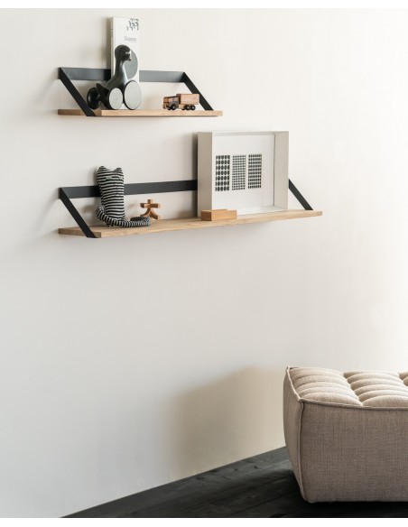 ETAGERE MURALE RIBBON CHENE NOIR
