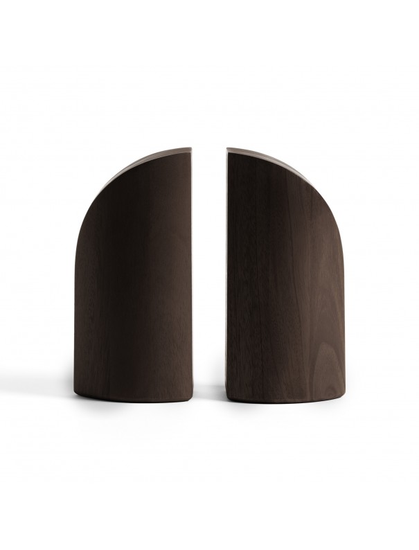 SERRE-LIVRES PI ACAJOU (la paire)