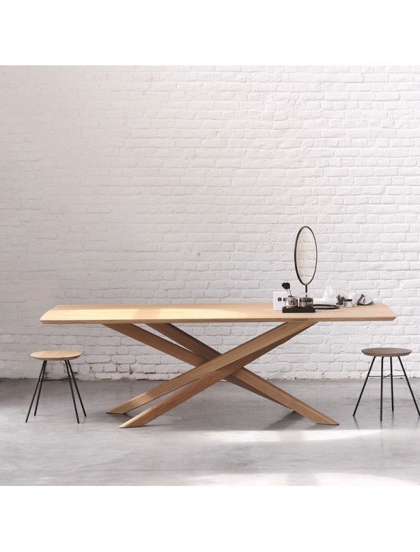 TABLE MIKADO RECTANGULAIRE EN CHENE