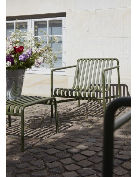 Fauteuil Lounge bas Palissade olive