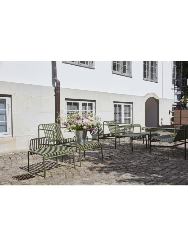 Fauteuil Lounge bas Palissade olive
