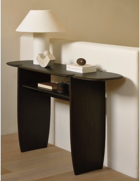 CONSOLE PI ACAJOU BRUN FONCE
