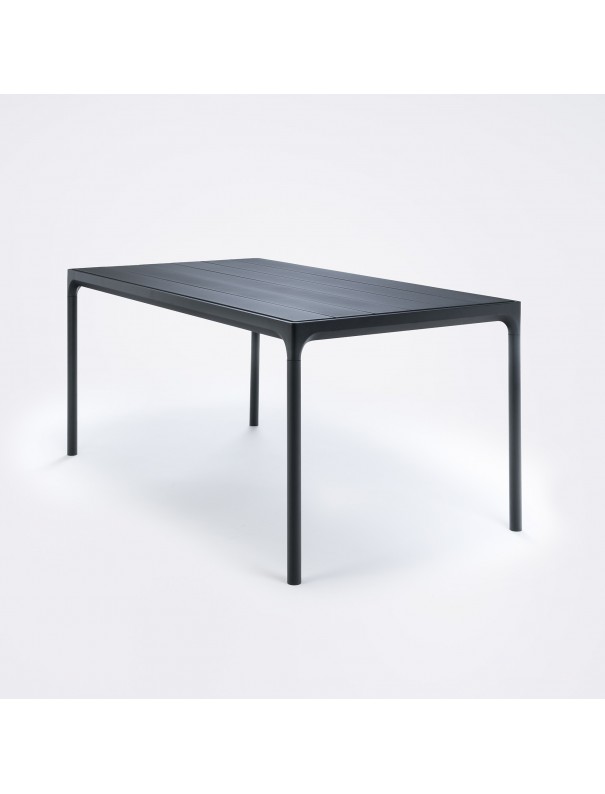 TABLE FOUR ALUMINIUM & BAMBOU 160x90 cm