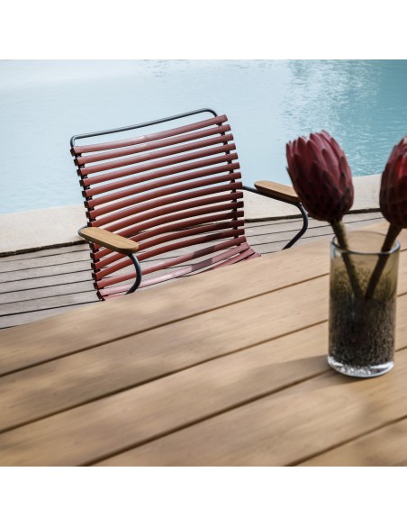 TABLE FOUR ALUMINIUM & BAMBOU 160x90 cm