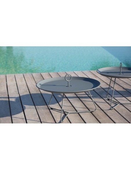 Table d'appoint EYELET blanche - diam 57,5cm