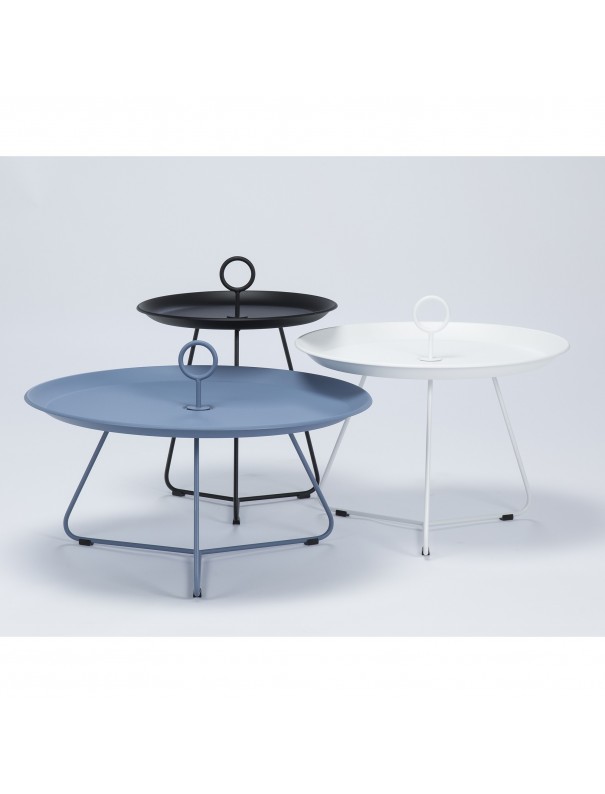 Table d'appoint EYELET blanche - diam 57,5cm