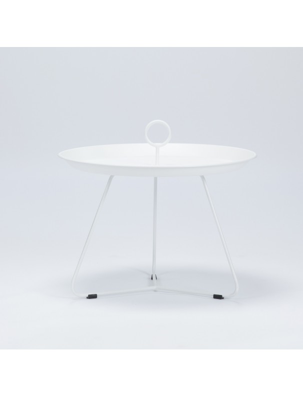 Table d'appoint EYELET blanche - diam 45cm