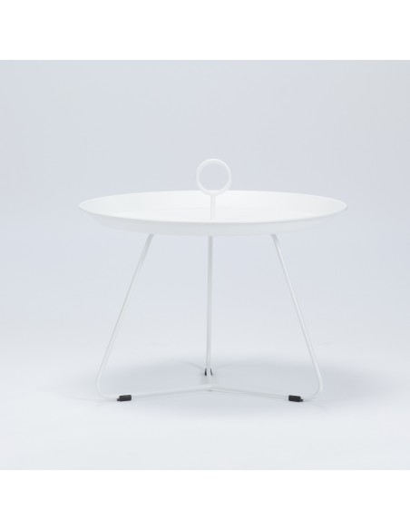 Table d'appoint EYELET blanche - diam 45cm