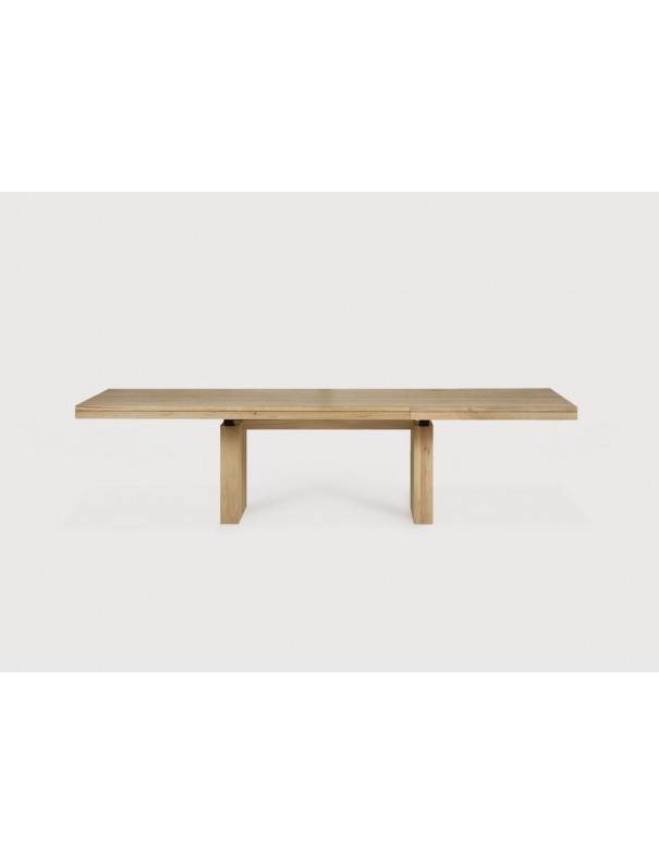 TABLE A RALLONGE DOUBLE CHENE 200/300 x 100